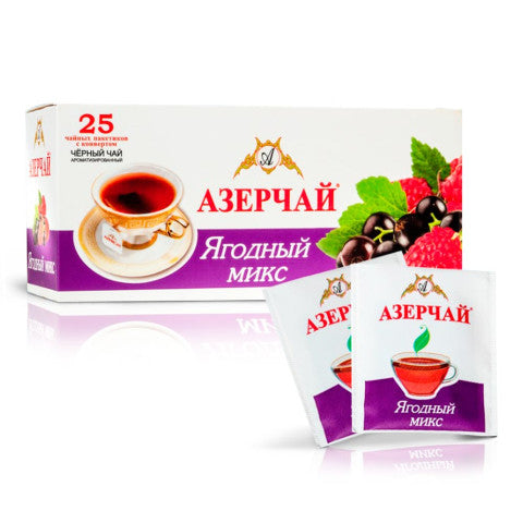 1/25-AZERCHAY תה שחור בטעם פירות יער