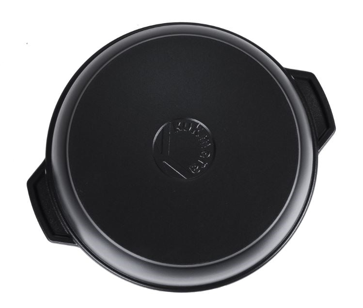 סיר לבישול בצבע שחור עם מכסה 5ל'